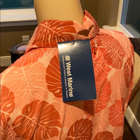 West Marine First Mate Tropical Fishing Shirt Sm - Picture 7 of 7